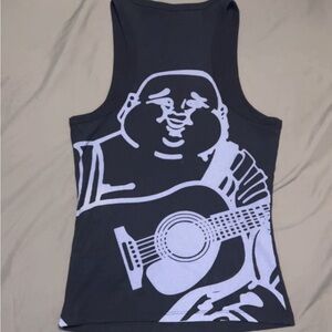 BLACK BUDDHA BACK TANK - Size Small NWOT